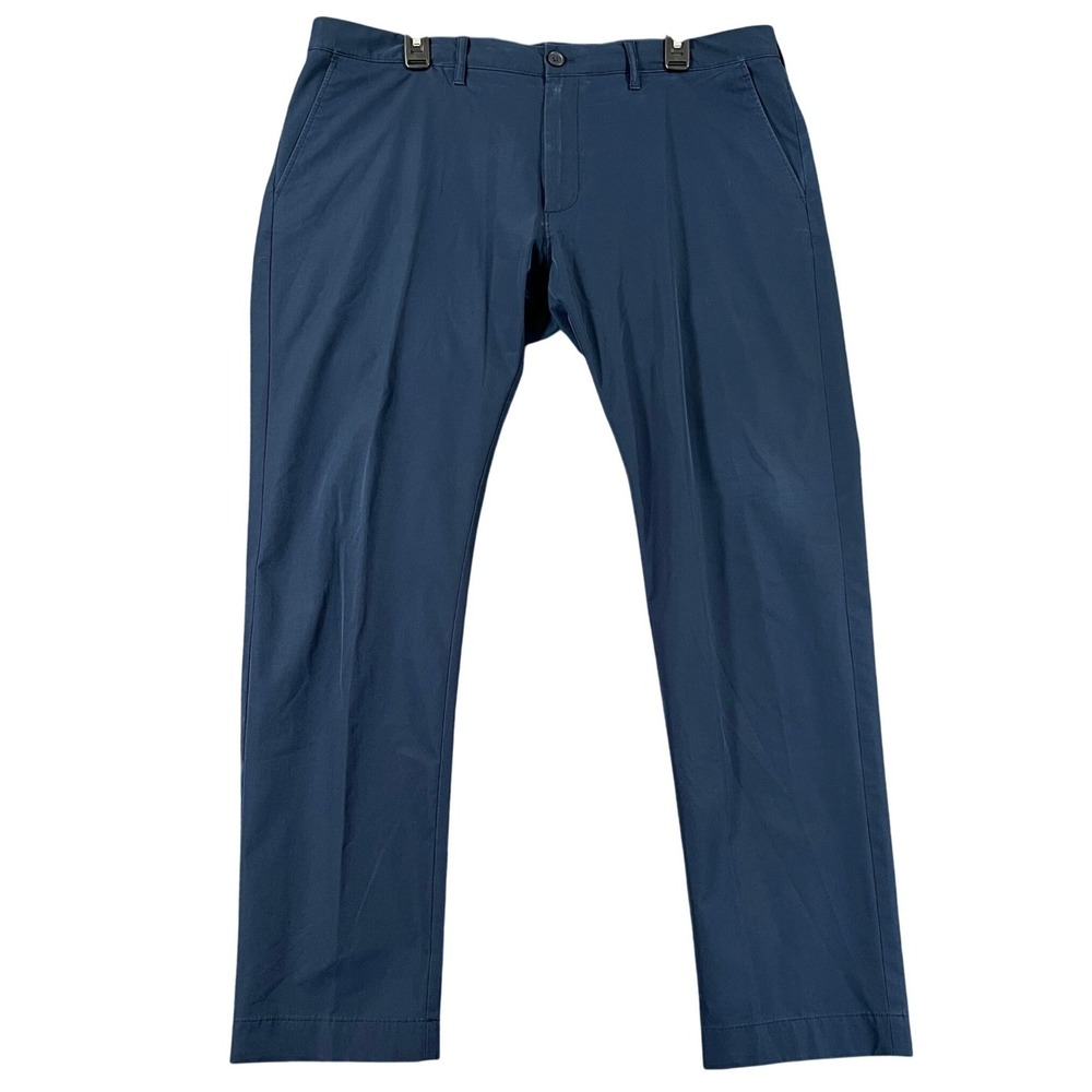 J.Crew Flex Slim Fit Performance Chino Pants Mens 38x30 Navy Blue Workwear Golf
